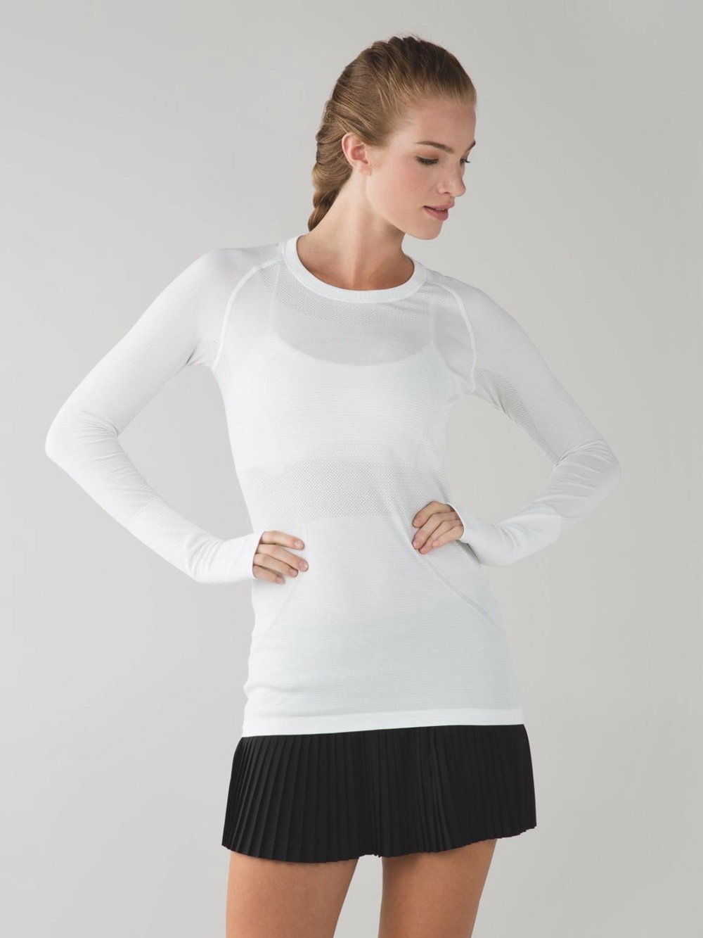 Lululemon Swiftly Tech Long Sleeve Crew White Size 6